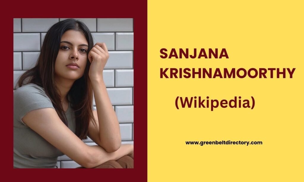 Sanjana Krishnamoorthy Wikipedia
